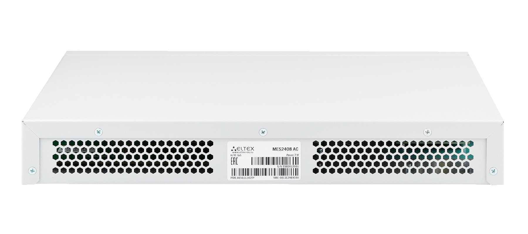 Ethernet-коммутатор MES2408B, 8x1G RJ45 + 2x100/1000 SFP, L2, 220V AC/12V DC
